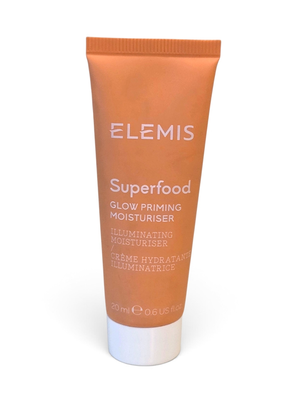ELEMIS Superfood Glow Priming Moisturiser Tube — Peach 20ml 0.6fl Oz NEW SEALED